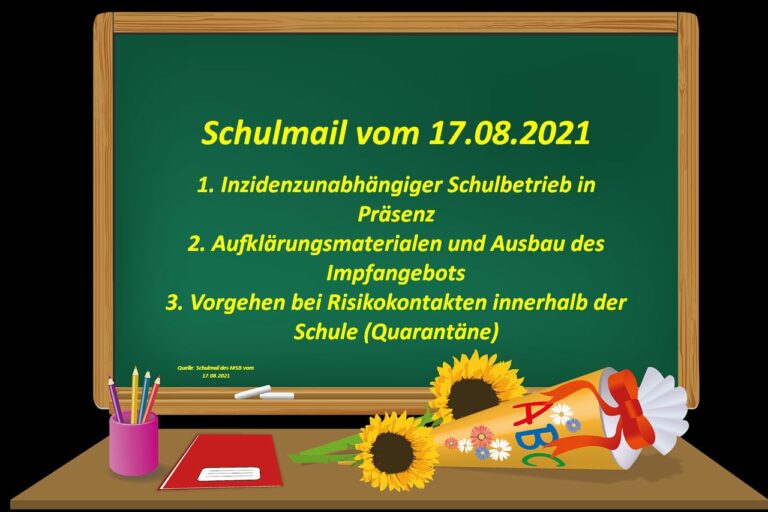 Foto mit Schulmailinhalten