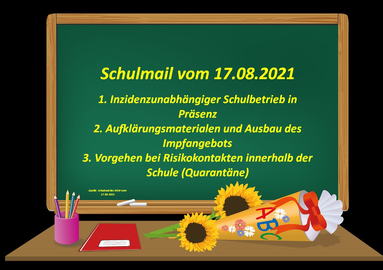 Foto mit Schulmailinhalten