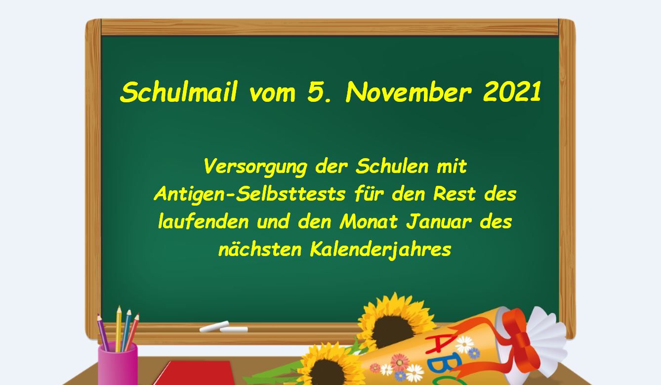 Schulmail vom 5.11.2021 Lehrer NRW