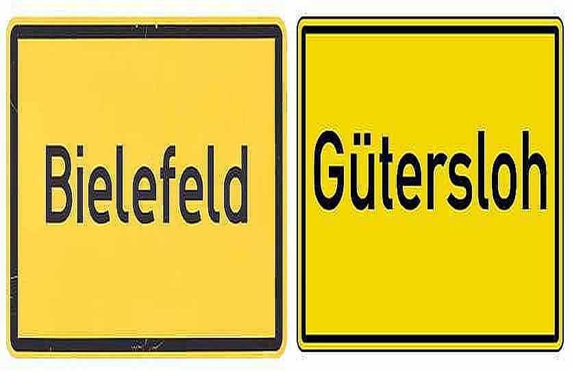 Bielefeld und Gütersloh-b-Ortseingangstafeln