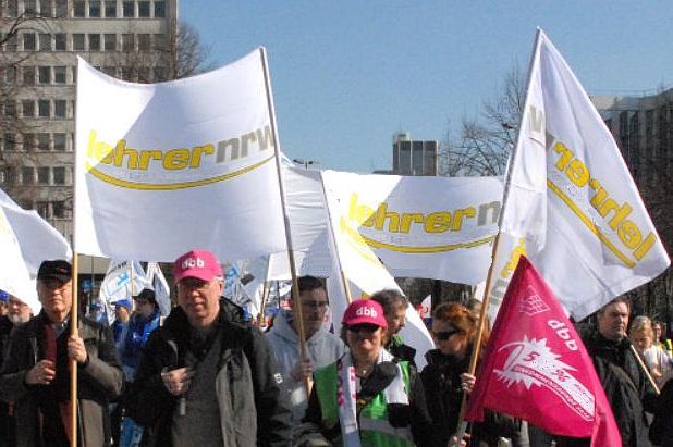 lehrer nrw-Demonstration