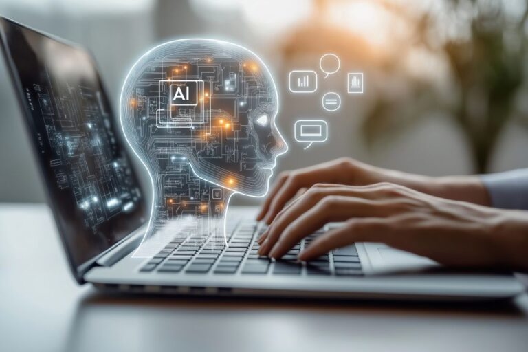 KI und Mensch am Computer