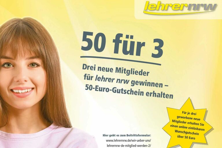 Mitgliederwerbung ‚lehrer nrw‘