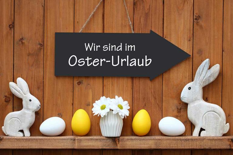Wir sind im Osterurlaub, Foto: Adobe Stock