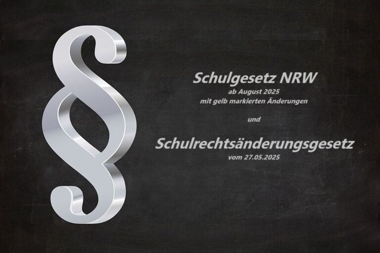Paragraph Symbol auf einer Schultafel