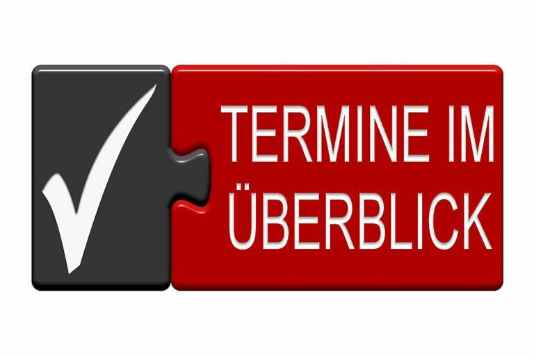 Puzzle Button zeigt Termine im Überblick, Foto: Adobe Stock