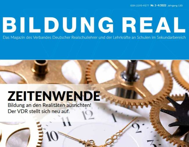 BILDUNG REAL, Ausschnitt aus Titelseite