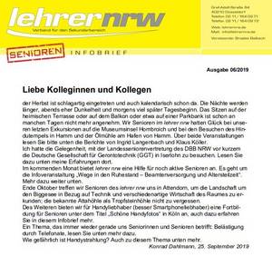Lehrer Nrw Senioren Infobrief Ausgabe 2019 06